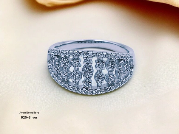 Avani Jewellers Silver Ladies Fancy Ring - 3.78, 19