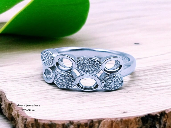 Avani Jewellers Silver Ladies Fancy Ring - 2.44, 14