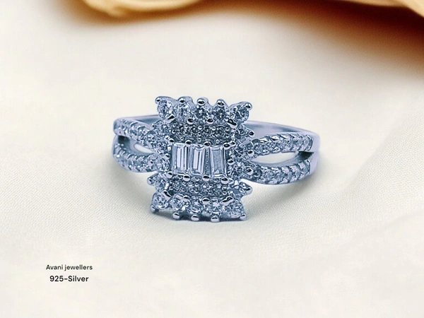 Avani Jewellers Silver Ladies Fancy Ring - 3.23, 14