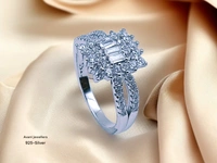 Avani Jewellers Silver Ladies Fancy Ring - 2.9, 9