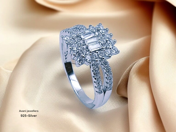 Avani Jewellers Silver Ladies Fancy Ring - 2.9, 9