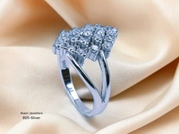 Avani Jewellers Silver Ladies Fancy Ring - 3.24, 10