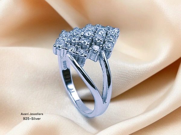 Avani Jewellers Silver Ladies Fancy Ring - 3.24, 10