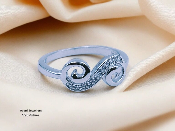 Avani Jewellers Silver Ladies Fancy Ring - 2.44, 17