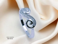 Avani Jewellers Silver Ladies Fancy Ring - 2.44, 17