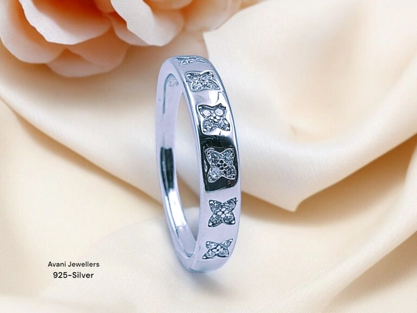 Avani Jewellers Silver Ladies Fancy Ring - 2.87, 18