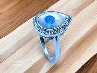 Avani Jewellers Silver Ladies Fancy Ring - 4.19, 13