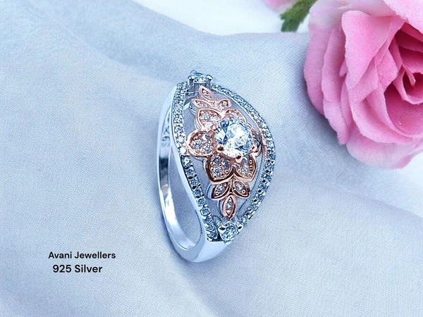 Avani Jewellers Silver Ladies Fancy Ring - 2.64, 12