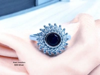 Avani Jewellers Silver Ladies Fancy Ring - 3.69, 11