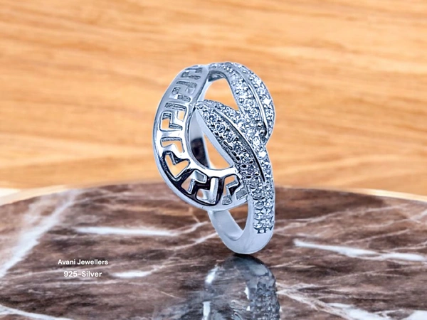 Avani Jewellers Silver Ladies Fancy Ring - 2.75, 13
