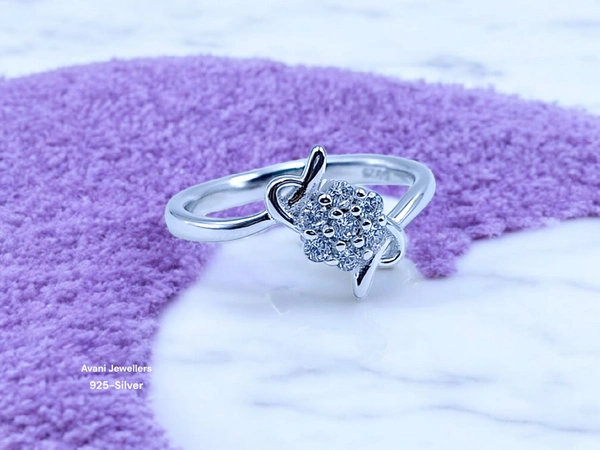 Avani Jewellers Silver Ladies Fancy Ring - 1.95, 11