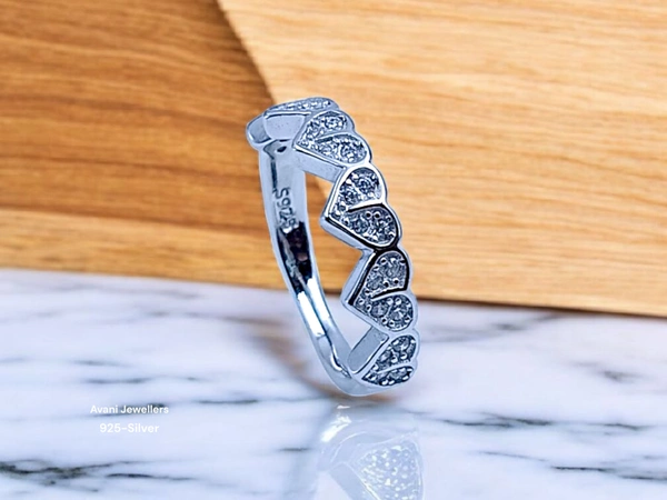 Avani Jewellers Silver Ladies Fancy Ring - 2.47, 9