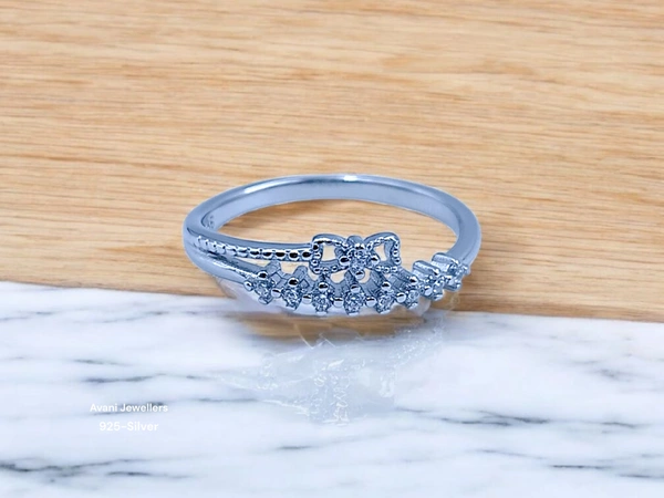 Avani Jewellers Silver Ladies Fancy Ring - 1.64, 14