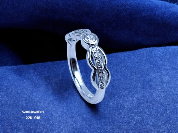 Avani Jewellers Silver Ladies Fancy Ring - 2.3, 9