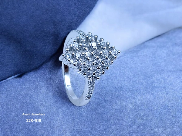 Avani Jewellers Silver Ladies Fancy Ring - 3.23, 12