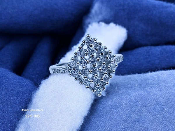 Avani Jewellers Silver Ladies Fancy Ring - 3.23, 12
