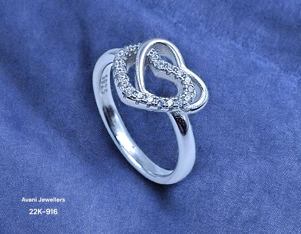 Avani Jewellers Silver Ladies Fancy Ring - 2.43, 8