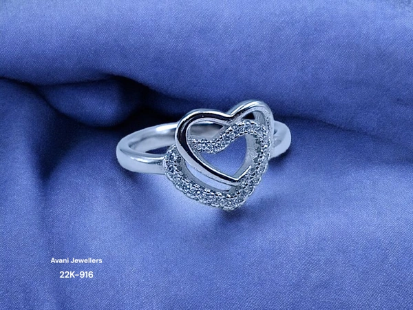 Avani Jewellers Silver Ladies Fancy Ring - 2.43, 8