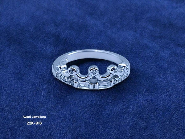 Avani Jewellers Silver Ladies Fancy Ring - 1.95, 9