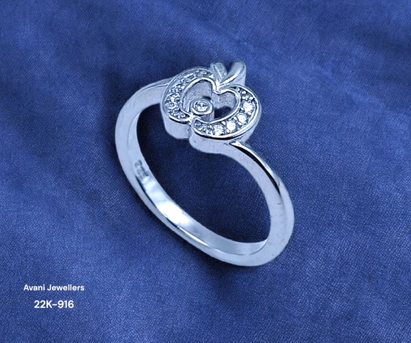 Avani Jewellers Silver Ladies Fancy Ring - 2.01, 9