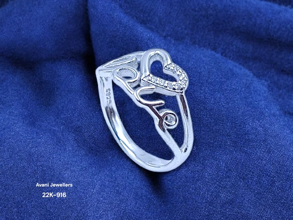 Avani Jewellers Silver Ladies Fancy Ring - 2.01, 9