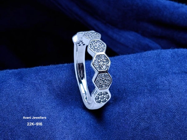Avani Jewellers Silver Ladies Fancy Ring - 2.45, 9