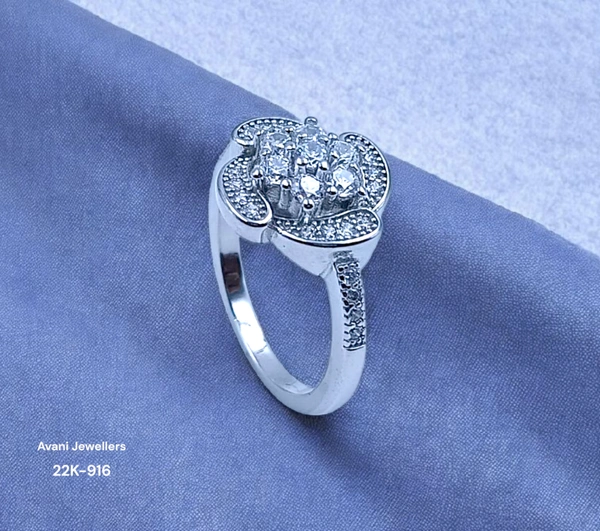 Avani Jewellers Silver Ladies Fancy Ring - 3.62, 14