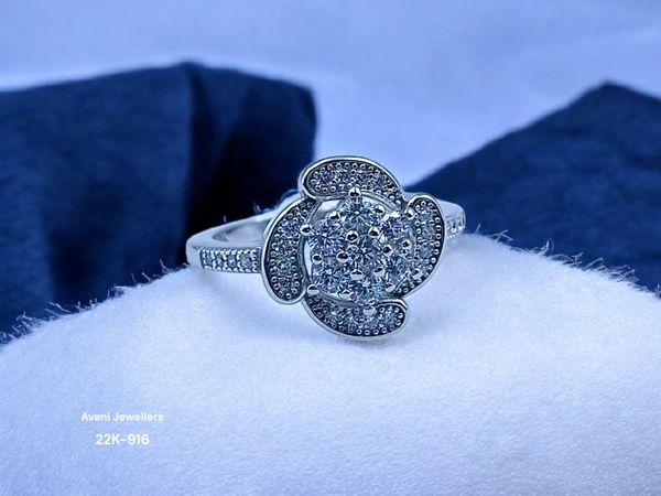Avani Jewellers Silver Ladies Fancy Ring - 3.62, 14