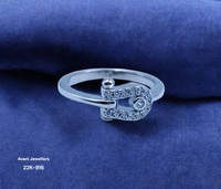 Avani Jewellers Silver Ladies Fancy Ring - 2.41, 11