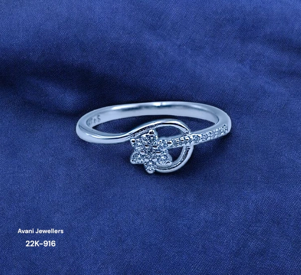 Avani Jewellers Silver Ladies Fancy Ring - 1.5, 14