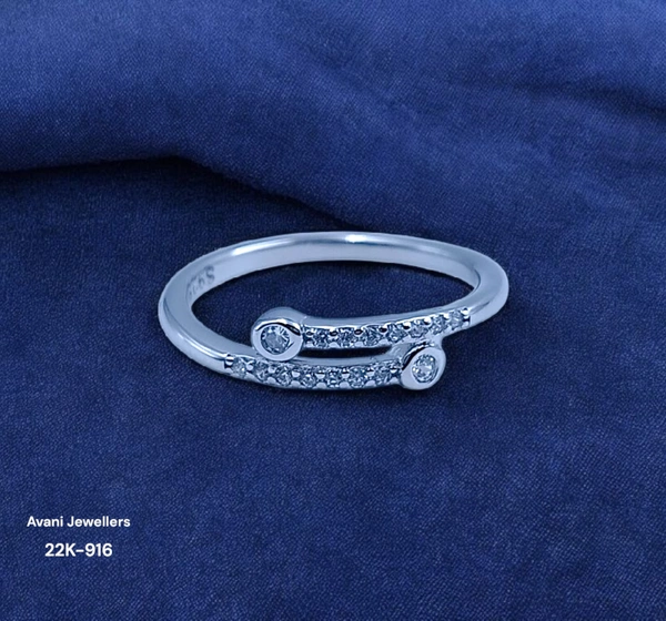 Avani Jewellers Silver Ladies Fancy Ring - 1.55, 13