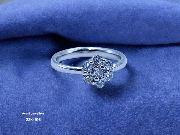 Avani Jewellers Silver Ladies Fancy Ring - 2.36, 11