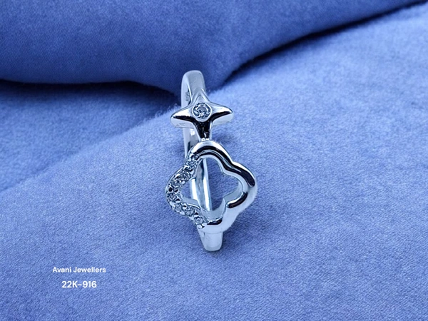 Avani Jewellers Silver Ladies Fancy Ring - 2.18, 11