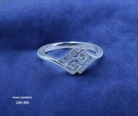 Avani Jewellers Silver Ladies Fancy Ring - 1.49, 9