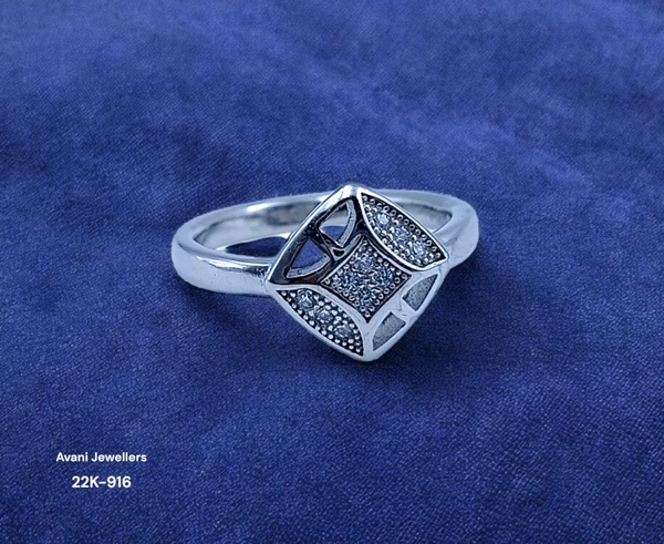 Avani Jewellers Silver Ladies Fancy Ring - 2.72, 9