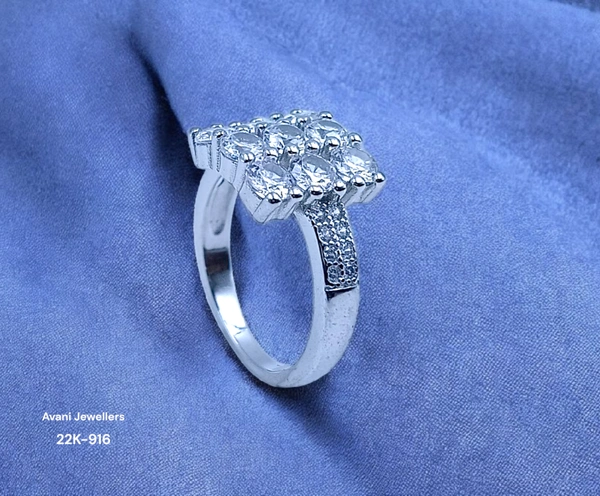 Avani Jewellers Silver Ladies Fancy Ring - 3.65, 9