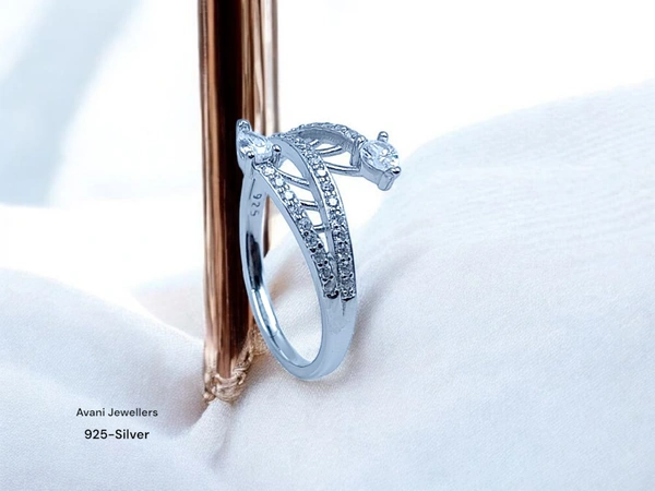 Avani Jewellers Silver Ladies Fancy Ring - 2.71, 19