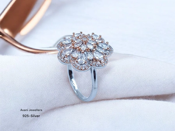 Avani Jewellers Silver Ladies Fancy Ring - 4.84, 18