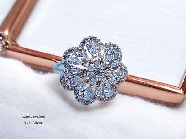 Avani Jewellers Silver Ladies Fancy Ring - 4.84, 18