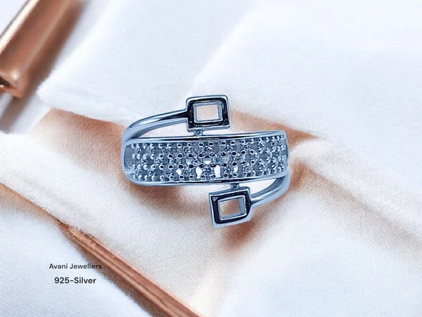 Avani Jewellers Silver Ladies Fancy Ring - 3.07, 11