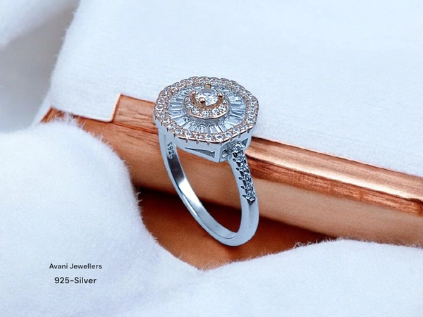 Avani Jewellers Silver Ladies Fancy Ring - 3.22, 17, Golden
