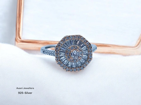 Avani Jewellers Silver Ladies Fancy Ring - 3.22, 17, Golden