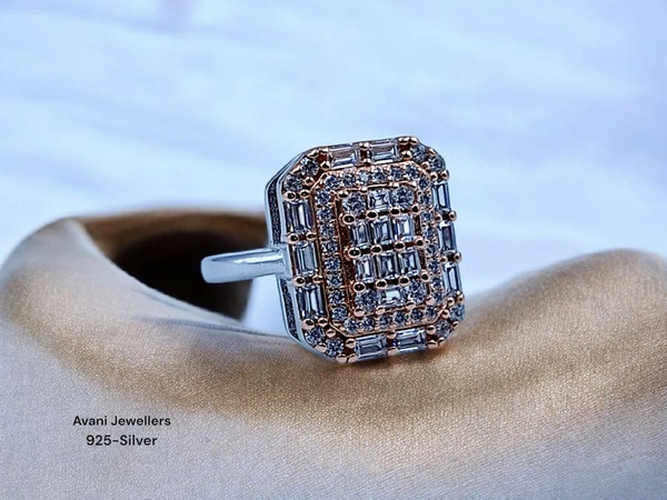 Avani Jewellers Silver Ladies Fancy Ring - 3.8, 11, Selective Yellow