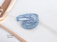 Avani Jewellers Silver Ladies Fancy Ring - 4.06, 12