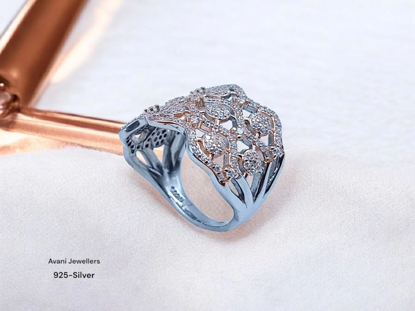 Avani Jewellers Silver Ladies Fancy Ring - 4.57, 12