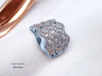 Avani Jewellers Silver Ladies Fancy Ring - 4.57, 12