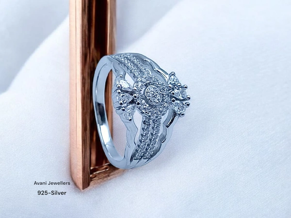Avani Jewellers Silver Ladies Fancy Ring - 4.14, 19