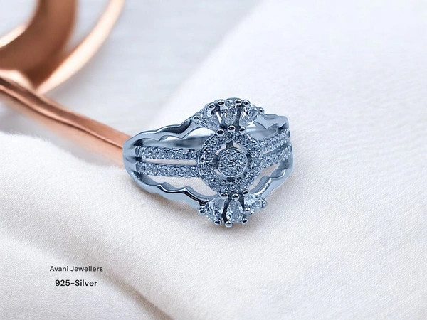 Avani Jewellers Silver Ladies Fancy Ring - 4.14, 19