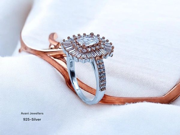 Avani Jewellers Silver Ladies Fancy Ring - 3.85, 10