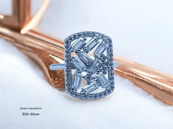 Avani Jewellers Silver Ladies Fancy Ring - 3.92, 10
